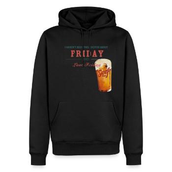 Seef Freitag - Männer Premium Bio Hoodie - Schwarz - Vorne - Nico (187cm)