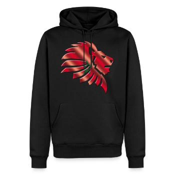 Marokko - Männer Premium Bio Hoodie - Schwarz - Vorne - Nico (187cm)