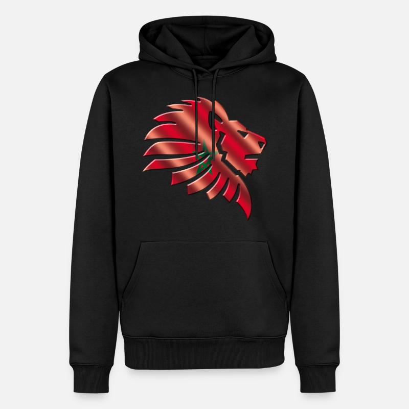 Maroc - Sweat à capuche Premium bio Homme - noir