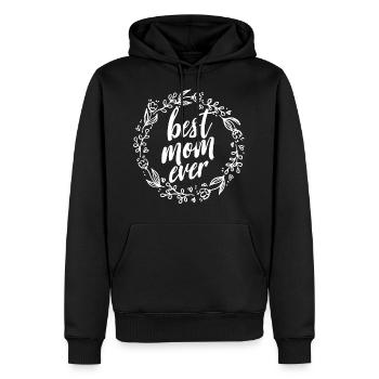 Best Mom Ever! - Men’s Premium Organic Hoodie - black - Front - Nico (187cm)