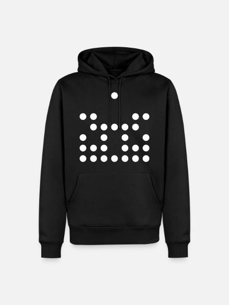 RandomWhiteDot23 - Men’s Premium Organic Hoodie - black