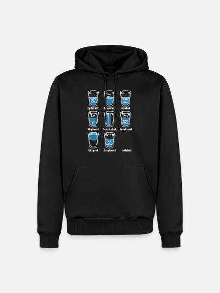 T-Shirt mit lustigem Spruch - Männer Premium Bio Hoodie - Schwarz