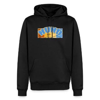 Hund Scratch - Männer Premium Bio Hoodie - Schwarz - Vorne - Nico (187cm)