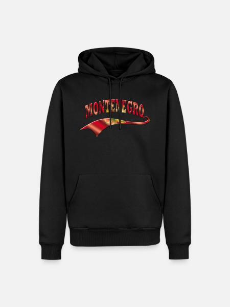 Montenegro - Männer Premium Bio Hoodie - Schwarz