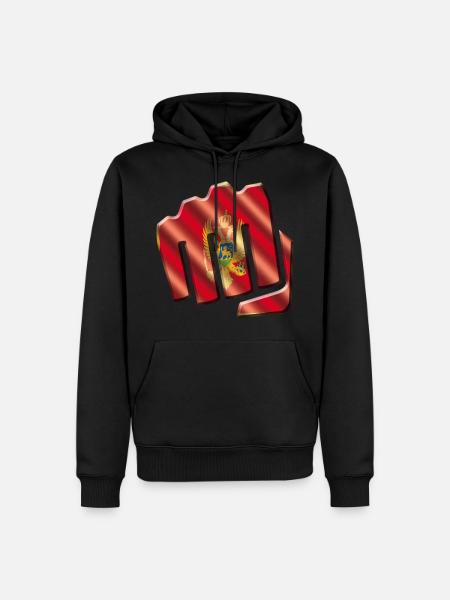 Montenegro - Männer Premium Bio Hoodie - Schwarz