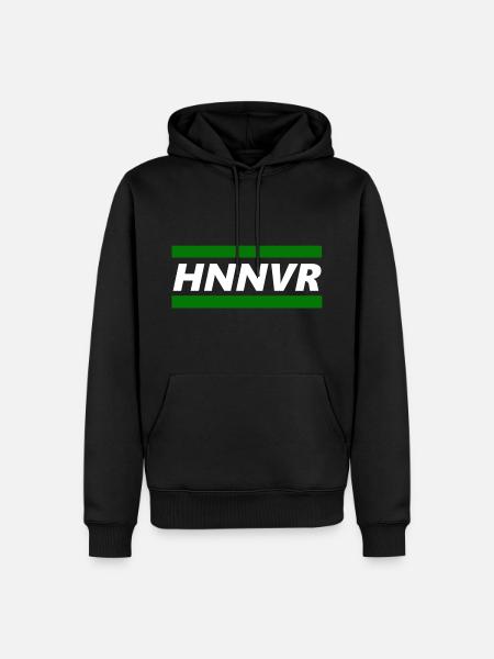HNNVR weiß - Männer Premium Bio Hoodie - Schwarz