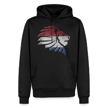 Pays-Bas - Sweat à capuche Premium bio Homme - noir - Devant - Nico (187cm)