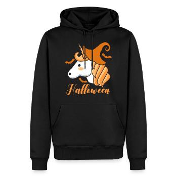 Unicorn Witch - Männer Premium Bio Hoodie - Schwarz - Vorne - Nico (187cm)