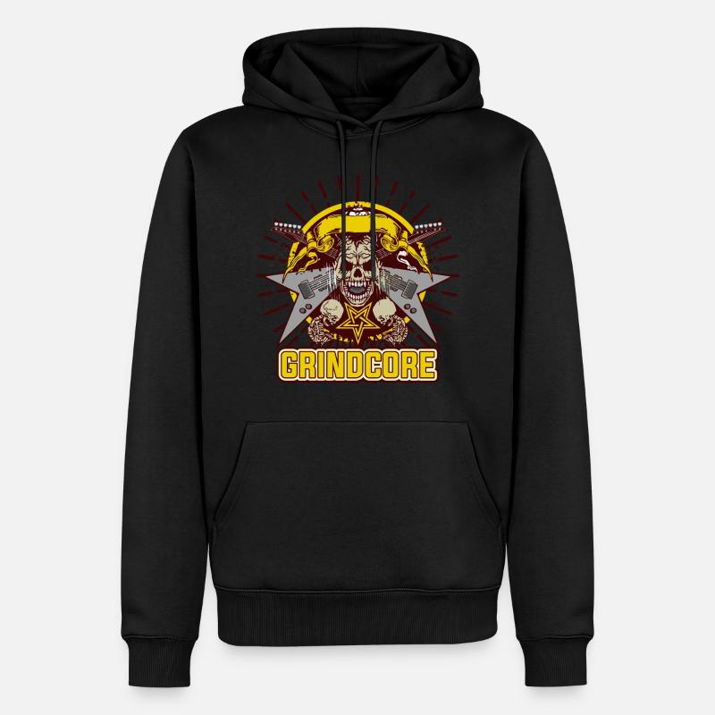 Grindcore - Männer Premium Bio Hoodie - Schwarz