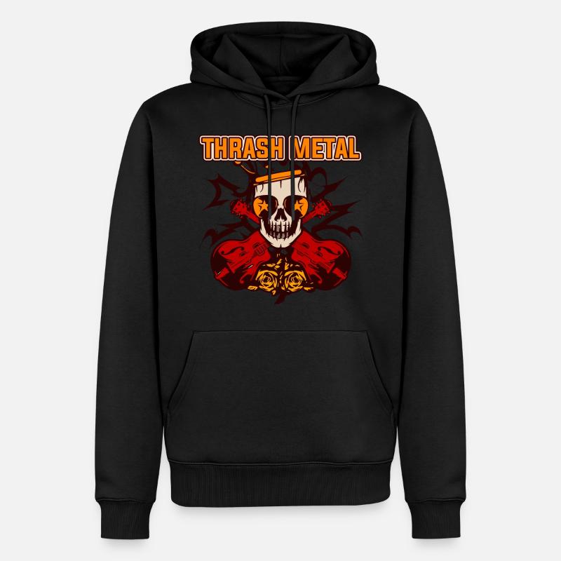 Thrash Metal - Sweat à capuche Premium bio Homme - noir