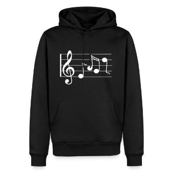 grades - Men’s Premium Organic Hoodie - black - Front - Nico (187cm)