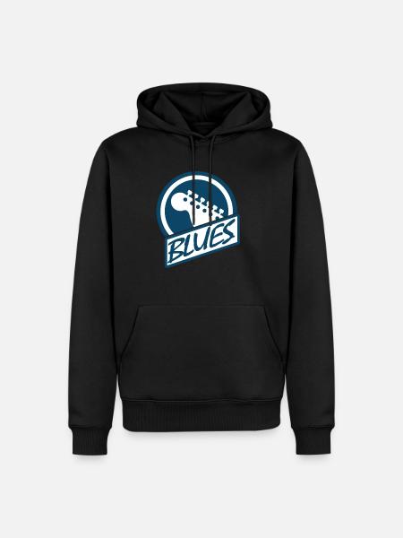 blues - Men’s Premium Organic Hoodie - black