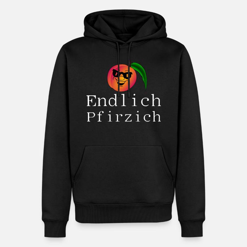 Endlich Pfirzich Vierzig 40. Geburstag Geschenk - Männer Premium Bio Hoodie - Schwarz