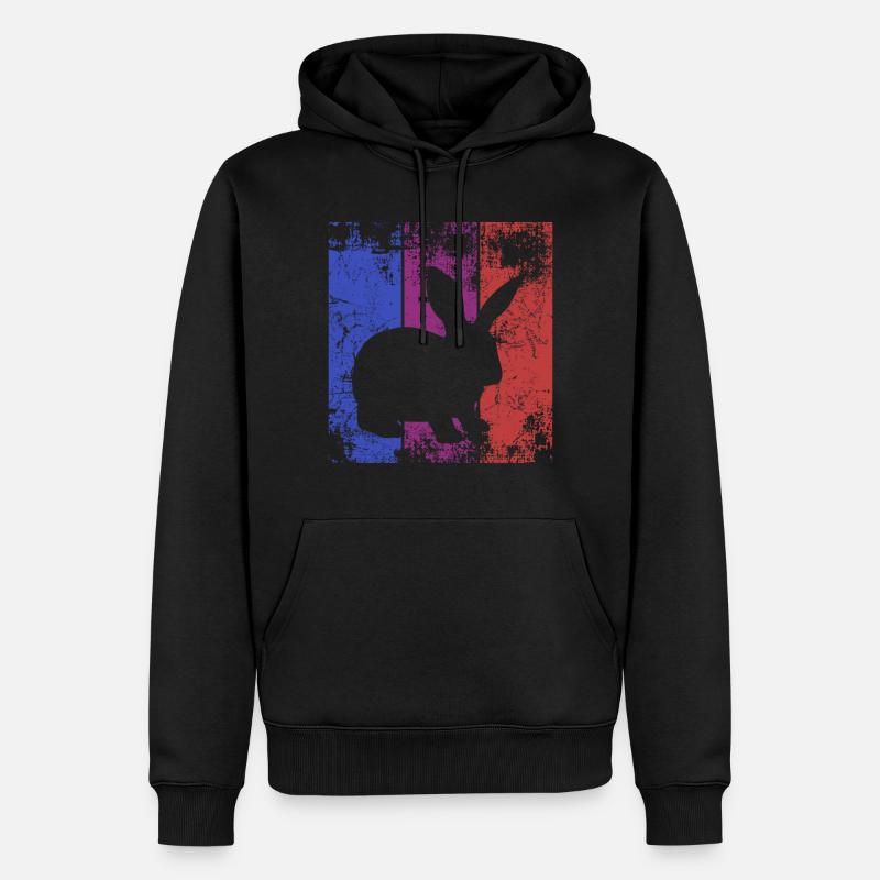 Lapin lapin - Sweat à capuche Premium bio Homme - noir