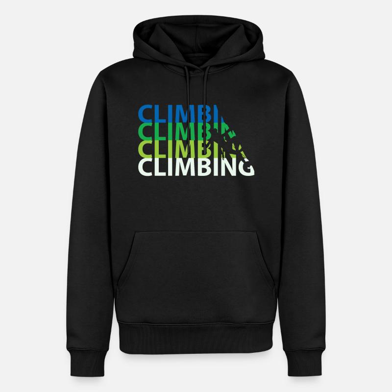 Escalade escalade escalade - Sweat à capuche Premium bio Homme - noir
