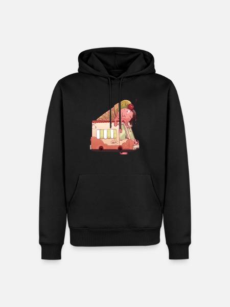 Ice Cream - Men’s Premium Organic Hoodie - black
