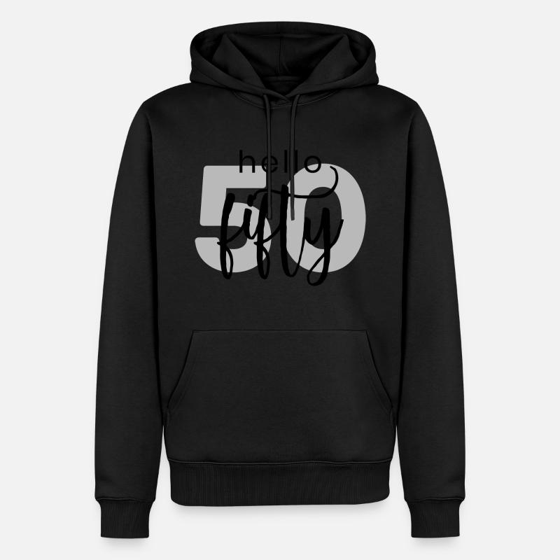 50ème anniversaire - Sweat à capuche Premium bio Homme - noir