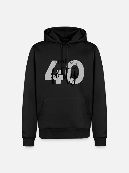 40ème anniversaire - Sweat à capuche Premium bio Homme - noir