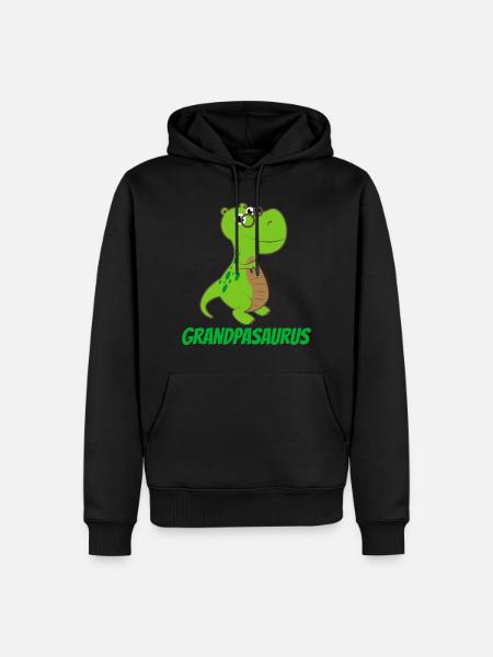 Opasaurus - Geschenkidee - Männer Premium Bio Hoodie - Schwarz