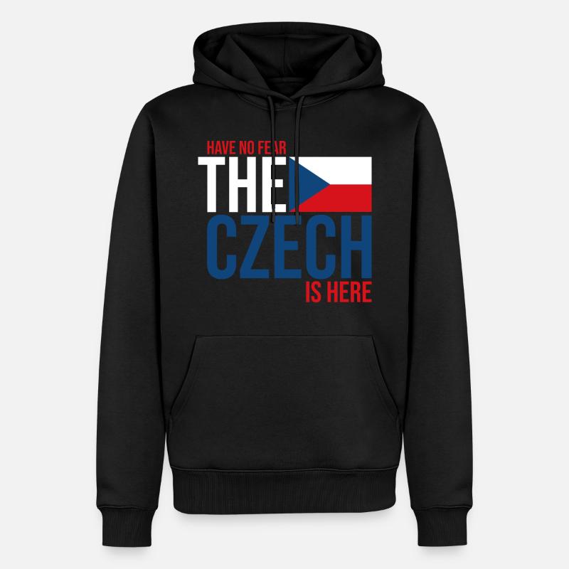 République tchèque Tchèque - Sweat à capuche Premium bio Homme - noir