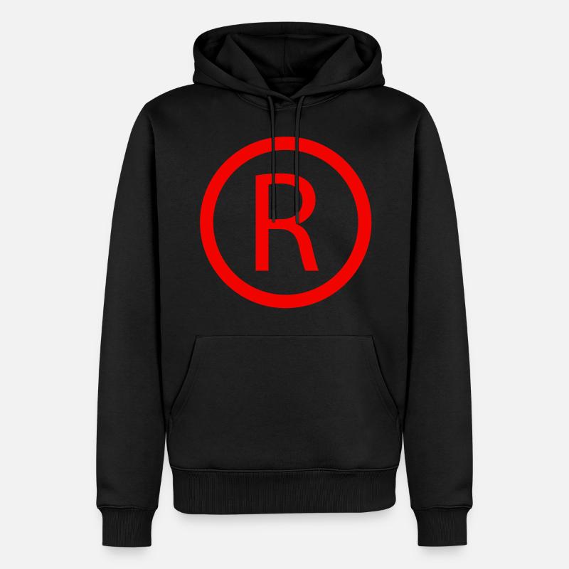Registered Trademark Symbol - Männer Premium Bio Hoodie - Schwarz