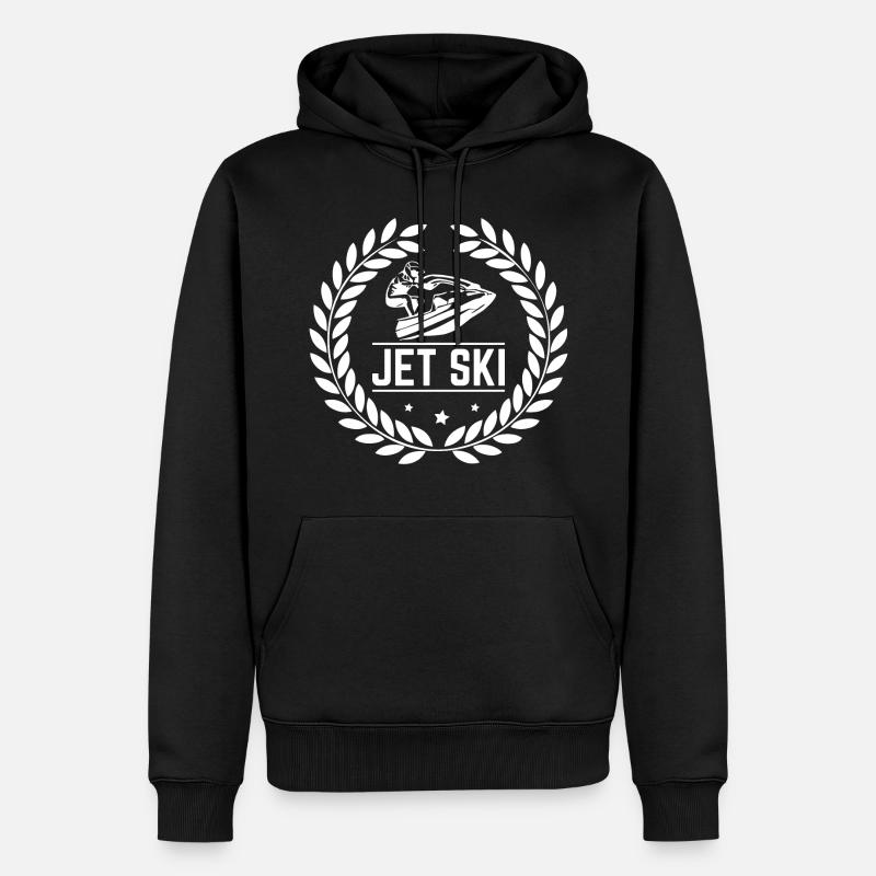 Jet Ski - Männer Premium Bio Hoodie - Schwarz