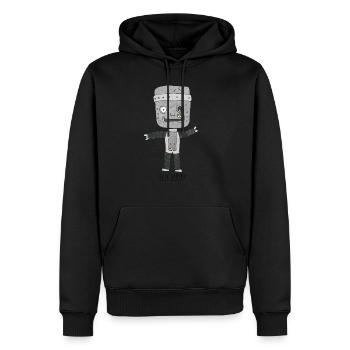 Meilleur ami - Sweat à capuche Premium bio Homme - noir - Devant - Nico (187cm)
