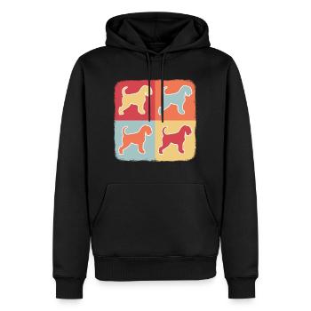 Schnauzer - Männer Premium Bio Hoodie - Schwarz - Vorne - Nico (187cm)