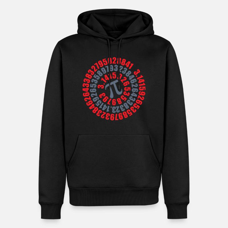 Mathe Pi - Männer Premium Bio Hoodie - Schwarz
