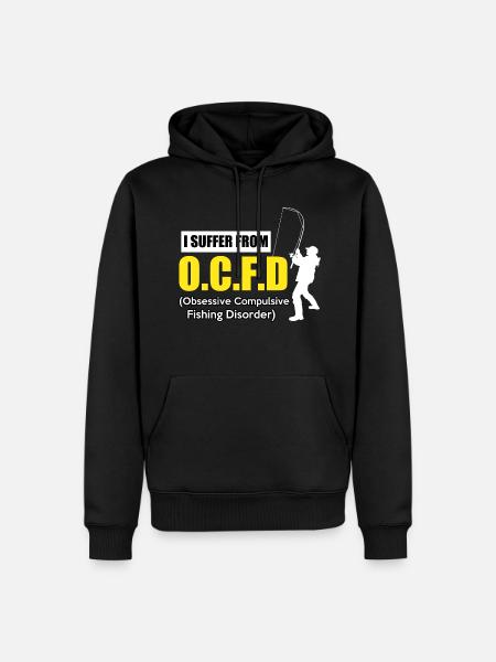 FISHING FUNNY - Ekologisk premiumluvtröja herr - svart
