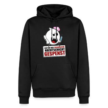 Nachtschicht Krankenpflege - Männer Premium Bio Hoodie - Schwarz - Vorne - Nico (187cm)