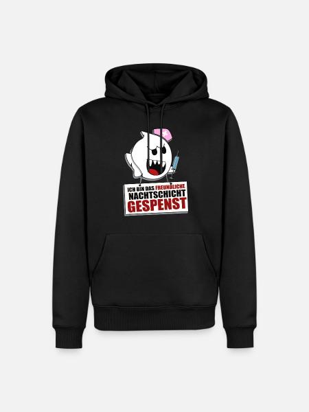 Nachtschicht Krankenpflege - Männer Premium Bio Hoodie - Schwarz