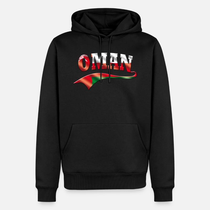 Oman - Männer Premium Bio Hoodie - Schwarz