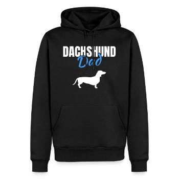 Dachshund - Männer Premium Bio Hoodie - Schwarz - Vorne - Nico (187cm)