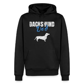 Dachshund Besitzer Geschenk - Männer Premium Bio Hoodie - Schwarz - Vorne - Nico (187cm)