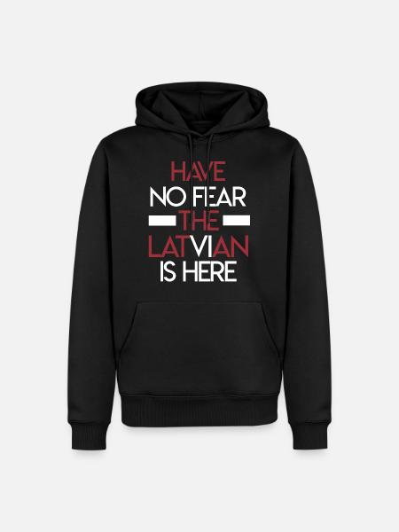 Latvia - Men’s Premium Organic Hoodie - black