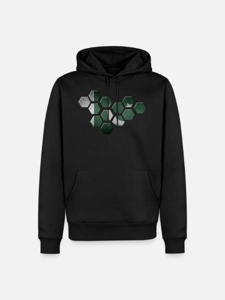 Pakistan - Männer Premium Bio Hoodie - Schwarz