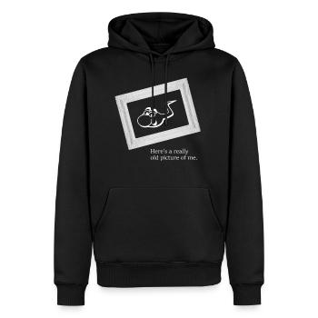 Ein ganz altes Bild von mir - Spermium - Lustig - Männer Premium Bio Hoodie - Schwarz - Vorne - Nico (187cm)