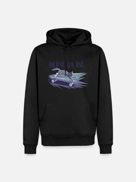 Skate oder stirb - Männer Premium Bio Hoodie - Schwarz