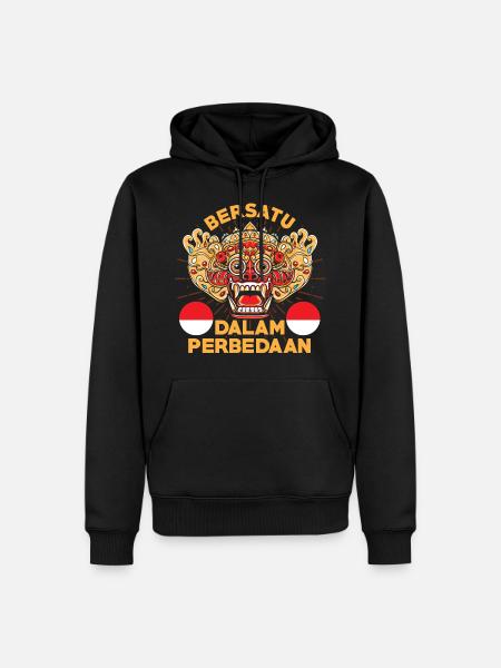 Indonesia - Men’s Premium Organic Hoodie - black
