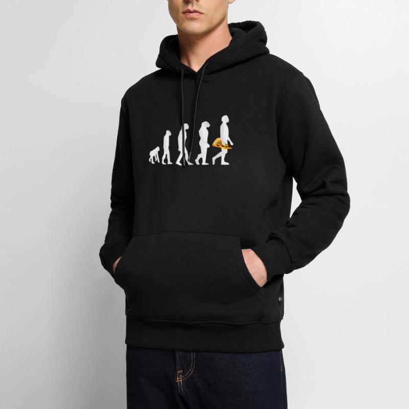 Pizza Evolution Männer Premium Bio Hoodie
