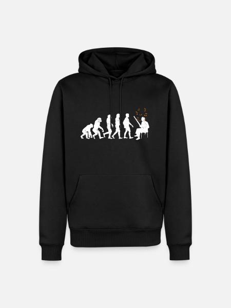 Evolution Bassoon - Men’s Premium Organic Hoodie - black