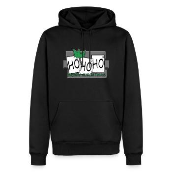 Noël Noël Noël Noël - Sweat à capuche Premium bio Homme - noir - Devant - Nico (187cm)