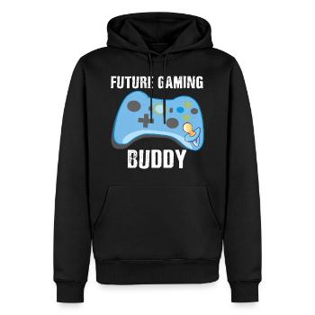 Future Gaming Buddy - Sweat à capuche Premium bio Homme - noir - Devant - Nico (187cm)