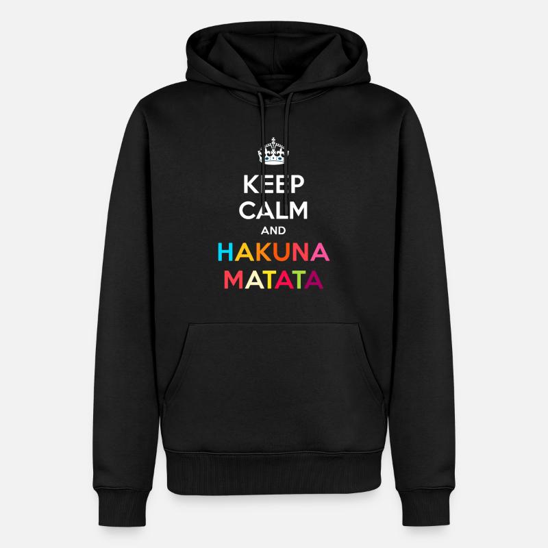 Sprüche Spruch - Männer Premium Bio Hoodie - Schwarz