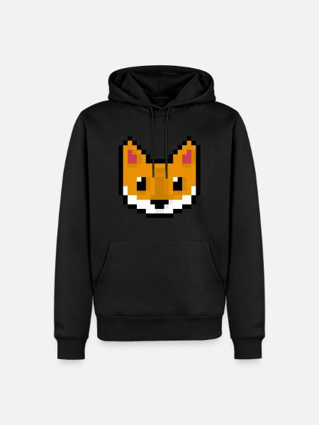 Renard - Sweat à capuche Premium bio Homme - noir