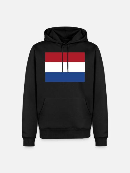 Pavillon des Pays-Bas (nl) - Sweat à capuche Premium bio Homme - noir