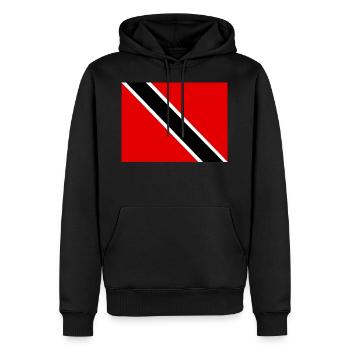 Flag of Trinidad Tobago () - Men’s Premium Organic Hoodie - black - Front - Nico (187cm)