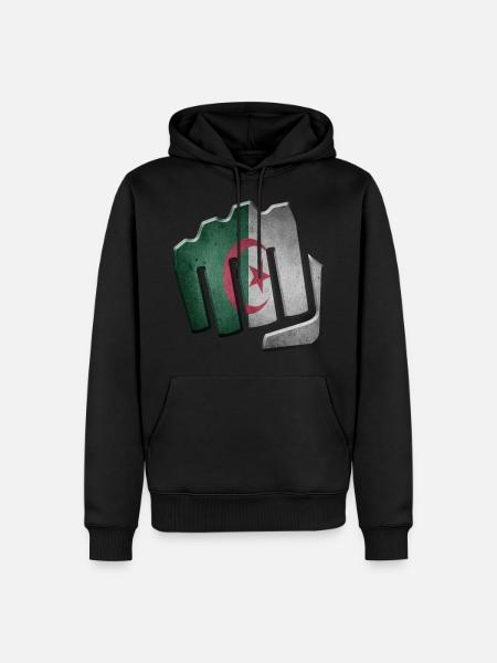 Algeria - Men’s Premium Organic Hoodie - black