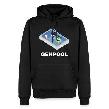 Genpool Lustiges Biologie Shirt - Männer Premium Bio Hoodie - Schwarz - Vorne - Nico (187cm)